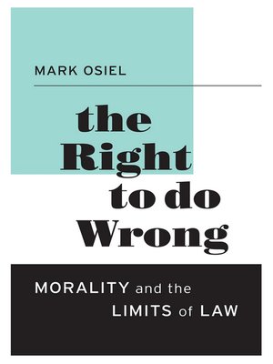 cover image of The Right to Do Wrong